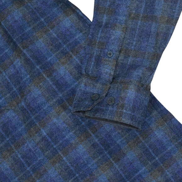 Weatherproof Plaid Regular Fit Long Sleeve Button Down Men's Shirt XL NWT Blue - Picture 3 of 4